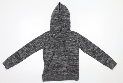 Miss Evie Girls Grey  Polyester Pullover Hoodie Size 11-12 Years