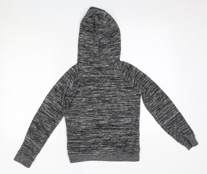 Miss Evie Girls Grey  Polyester Pullover Hoodie Size 11-12 Years