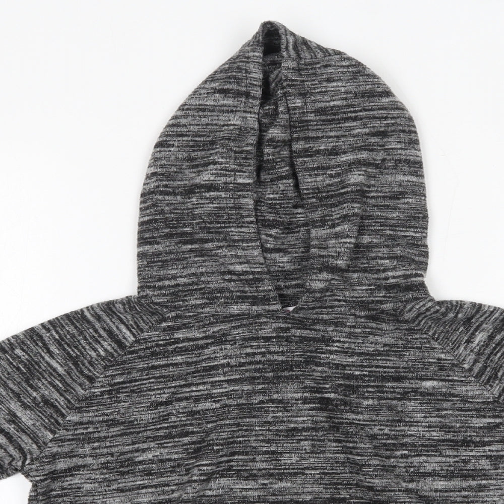 Miss Evie Girls Grey  Polyester Pullover Hoodie Size 11-12 Years