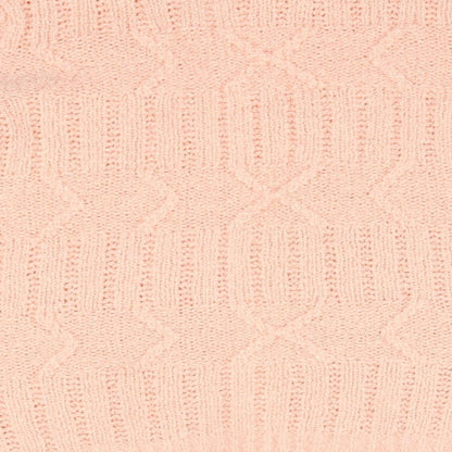Le Roy Womens Pink Round Neck  Acrylic Cardigan Jumper Size L