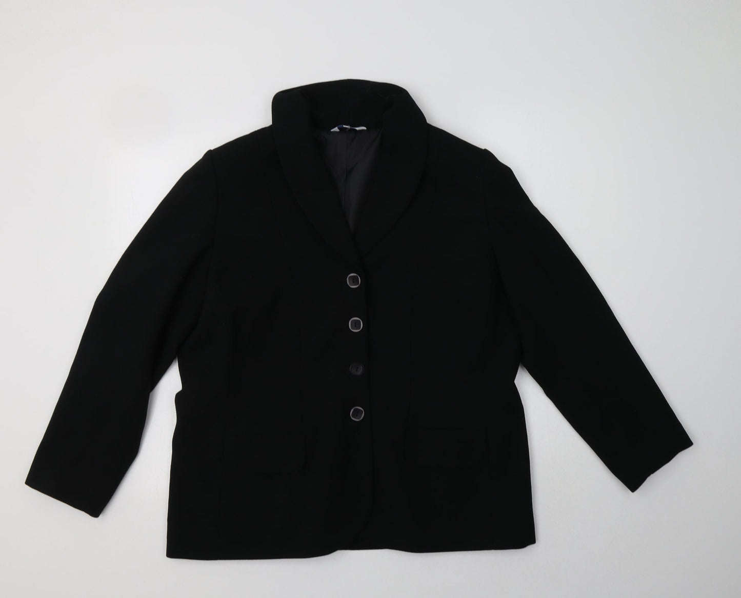 Womens UK Size 18 Penny Plain Black Jacket