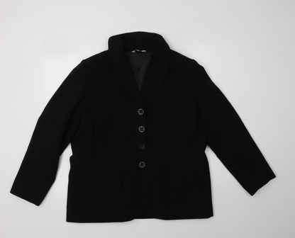 Womens UK Size 18 Penny Plain Black Jacket