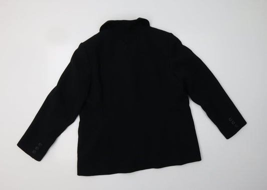 Penny Plain Womens Black   Jacket Blazer Size 18  Button