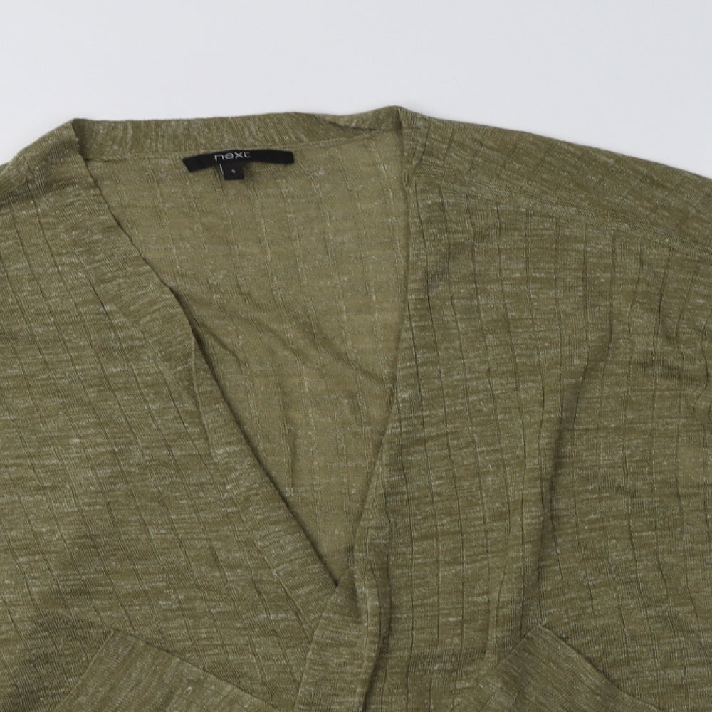 Womens UK Size S NEXT Green Cardigan Jumper