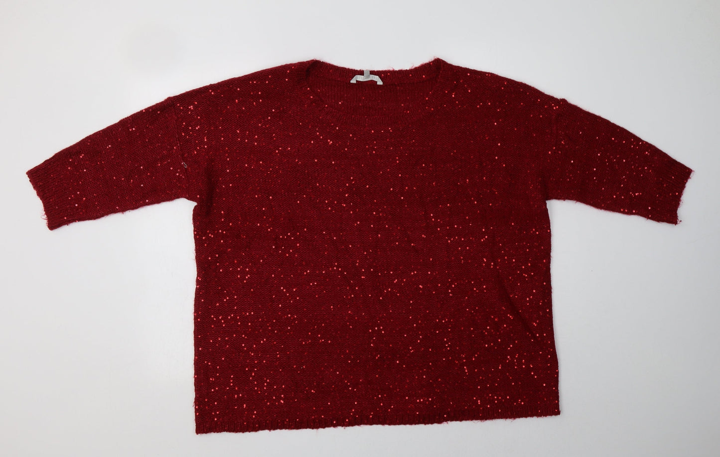 Womens UK Size XL Pebble Bay Red Pullover Jumper