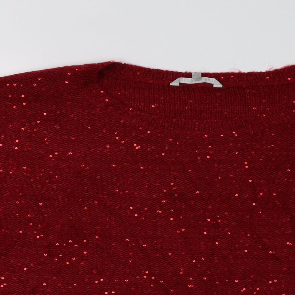 Womens UK Size XL Pebble Bay Red Pullover Jumper