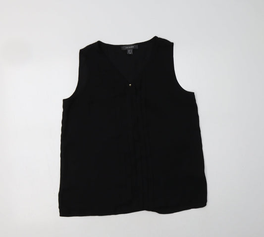 Primark Womens Black  Polyester Basic Blouse Size 12 V-Neck
