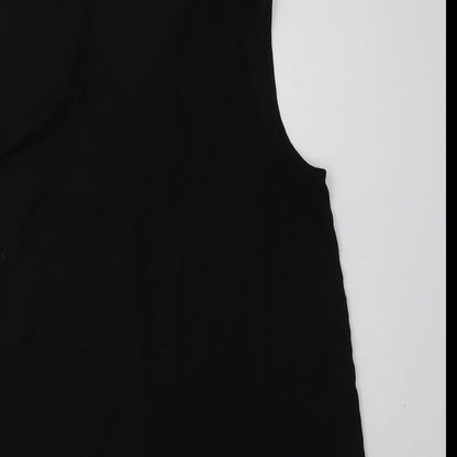 Primark Womens Black  Polyester Basic Blouse Size 12 V-Neck