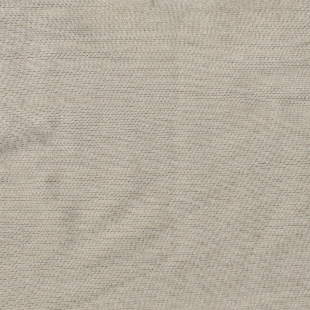 Brand and care label for Pull&Bear Pull & women’s beige v-neck viscose jumper, size XS