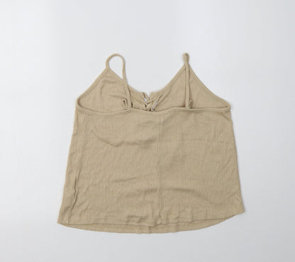 Foreve Womens Beige  Viscose Camisole Tank Size S Round Neck