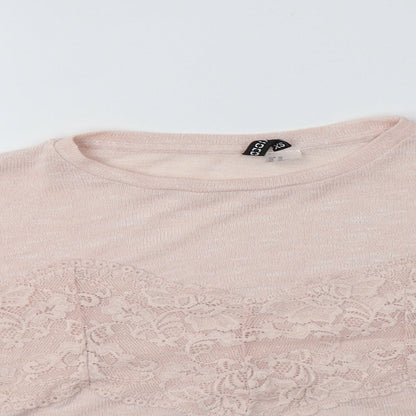 Womens UK Size XS H&M Pink Henley Jumper