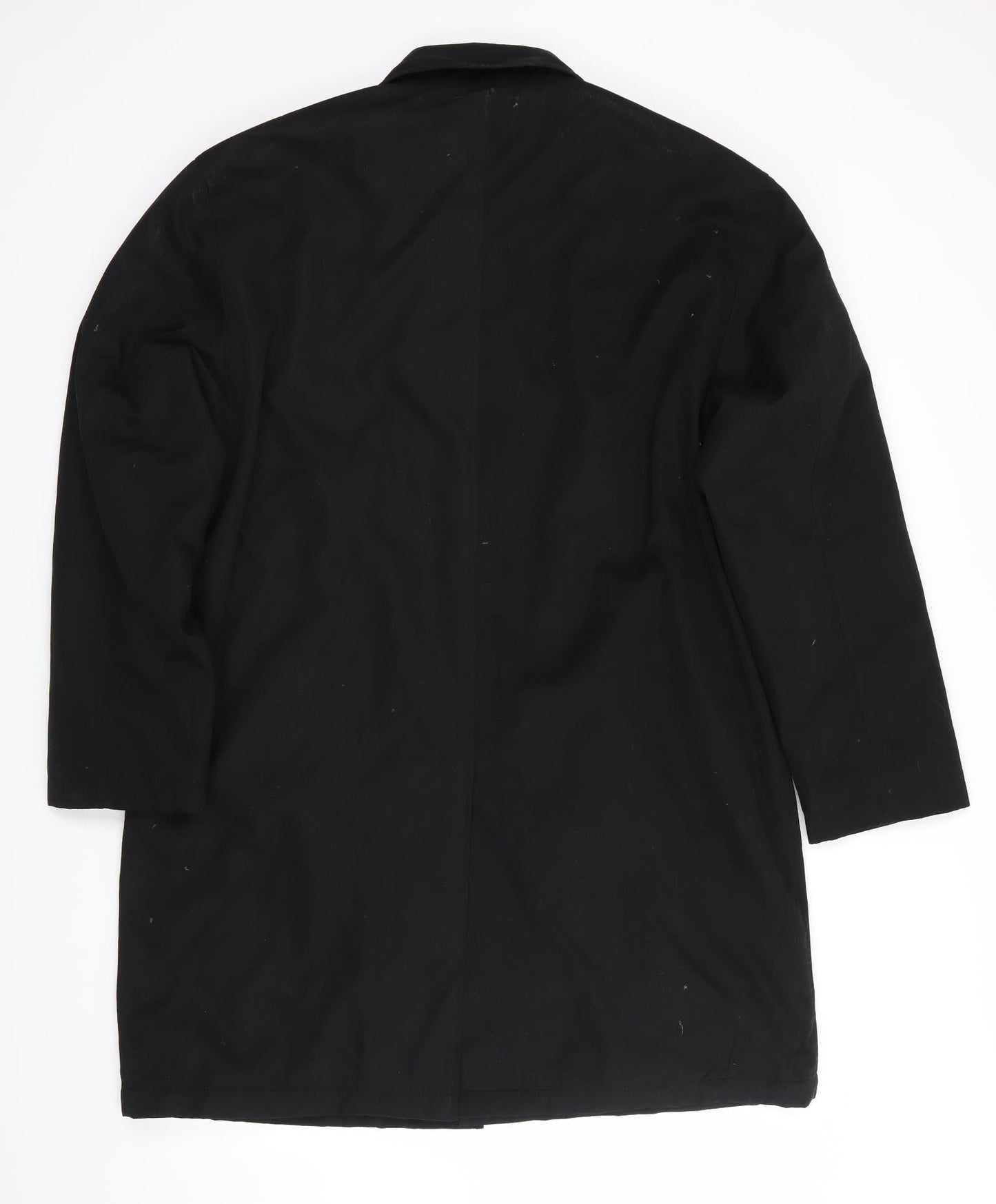 Mens UK Size L Reefer Black Overcoat