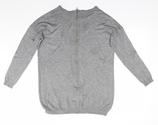Womens UK Size S Atmosphere Grey Pullover Jumper