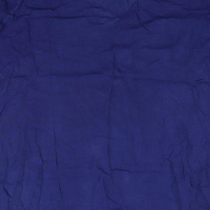 Dorothy Perkins Womens Blue  Viscose A-Line  Size M  V-Neck Pullover - Beach dress  Lace trim Elastic Cuffs