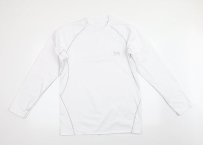 Mens UK Size 2XL Preworn White Pullover Sweatshirt