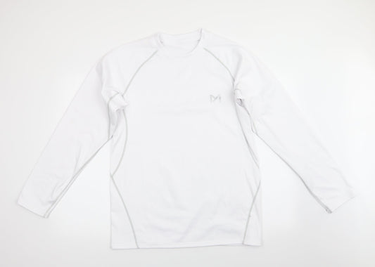 Mens UK Size 2XL Preworn White Pullover Sweatshirt