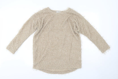 Womens UK Size L Ravi Famous Brown Pullover Jumper
