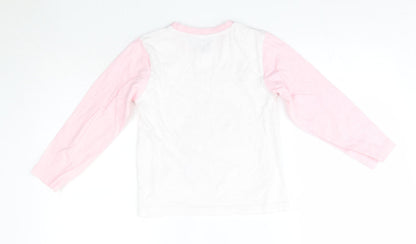 Sweet Dreams Girls Pink  100% Cotton Basic Casual Size 7-8 Years Round Neck  - Unicorn