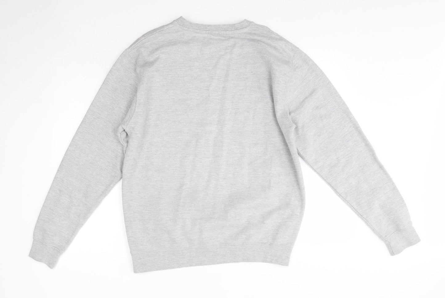 Awdis Mens Grey Round Neck  Cotton Pullover Jumper Size M   - Chemistry