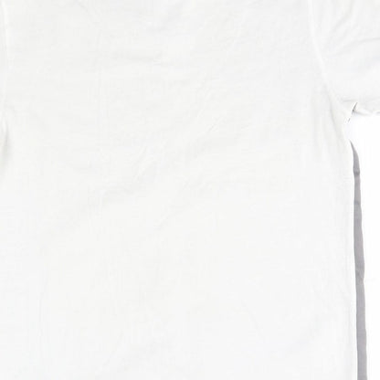 River Island Mens Grey  Polyester  T-Shirt Size S Round Neck