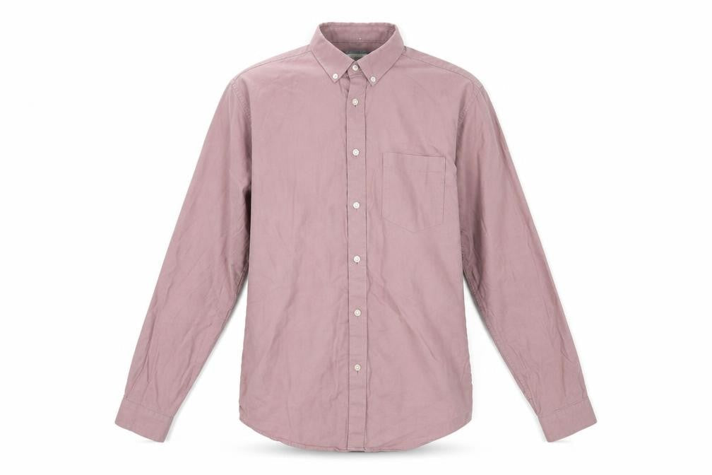 Mens UK Size S River Isalnd Pink  Button-Up Long Sleeve Casual Shirt