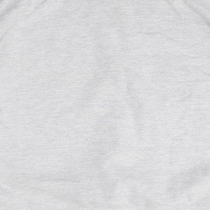 The Lucky Club Mens Grey Round Neck  Cotton Pullover Jumper Size M
