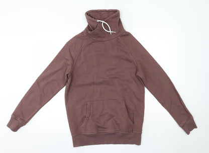 New Look Mens Brown High Neck  Cotton Pullover Jumper Size S
