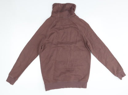 New Look Mens Brown High Neck  Cotton Pullover Jumper Size S