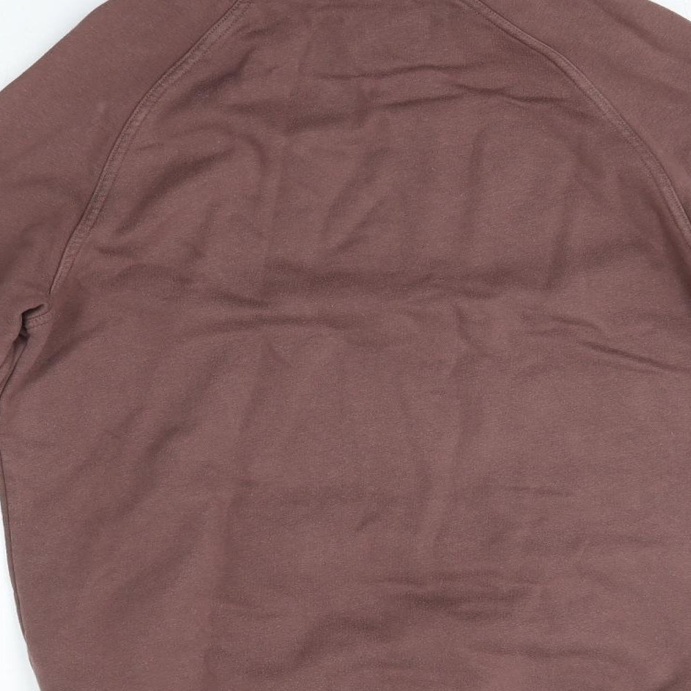 New Look Mens Brown High Neck  Cotton Pullover Jumper Size S