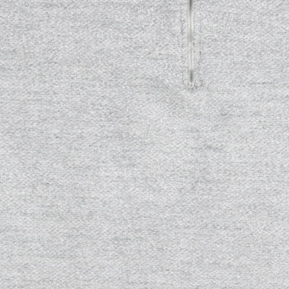 Brand and care label for Debenhams women’s grey round neck polyester jumper, size UK 18