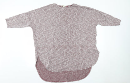 Matalan Womens Red  Viscose Basic Blouse Size L Round Neck