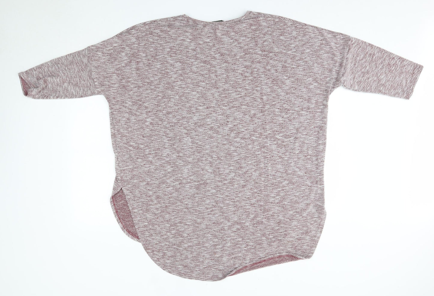 Matalan Womens Red  Viscose Basic Blouse Size L Round Neck