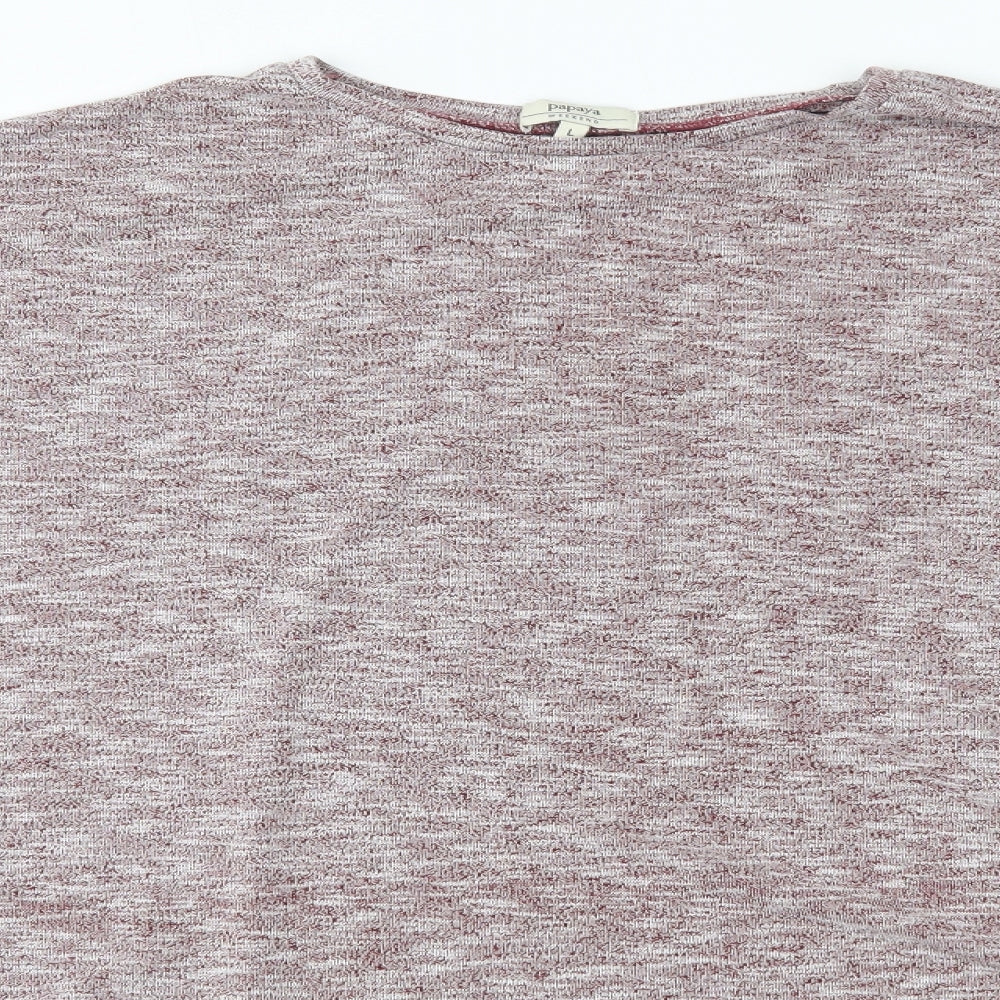 Matalan Womens Red  Viscose Basic Blouse Size L Round Neck