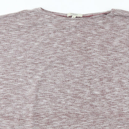 Matalan Womens Red  Viscose Basic Blouse Size L Round Neck