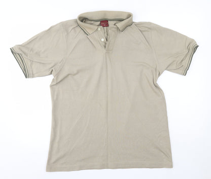 Burton Mens Brown  100% Cotton  Polo Size M Collared