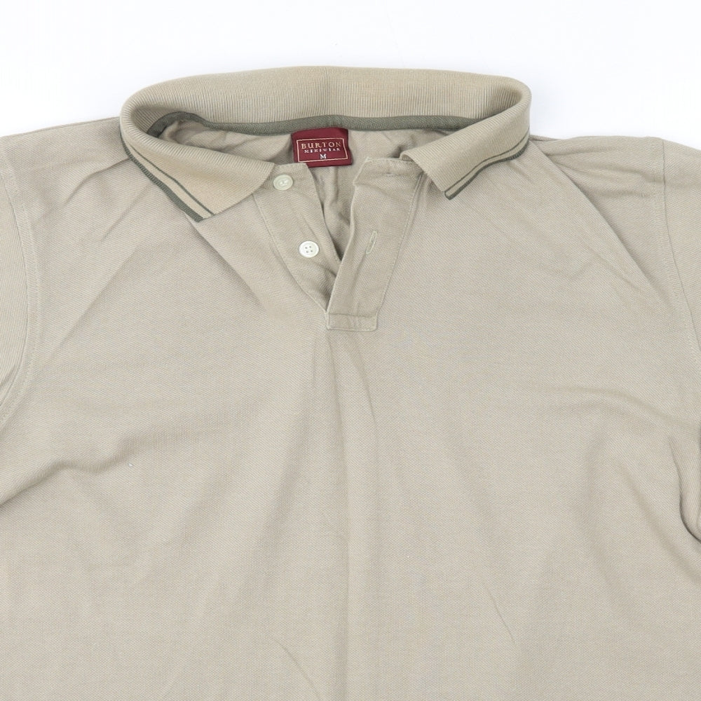Burton Mens Brown  100% Cotton  Polo Size M Collared