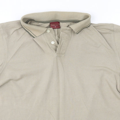 Burton Mens Brown  100% Cotton  Polo Size M Collared