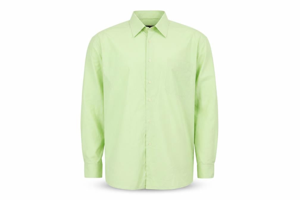 Mens UK Size 41 Boston Public Green  Button-Up Long Sleeve Casual Shirt