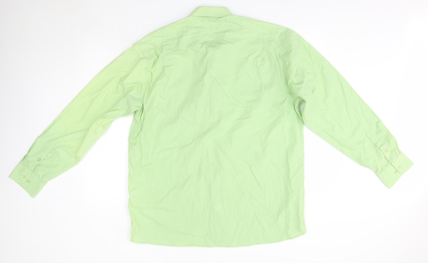 Mens UK Size 41 Boston Public Green  Button-Up Long Sleeve Casual Shirt