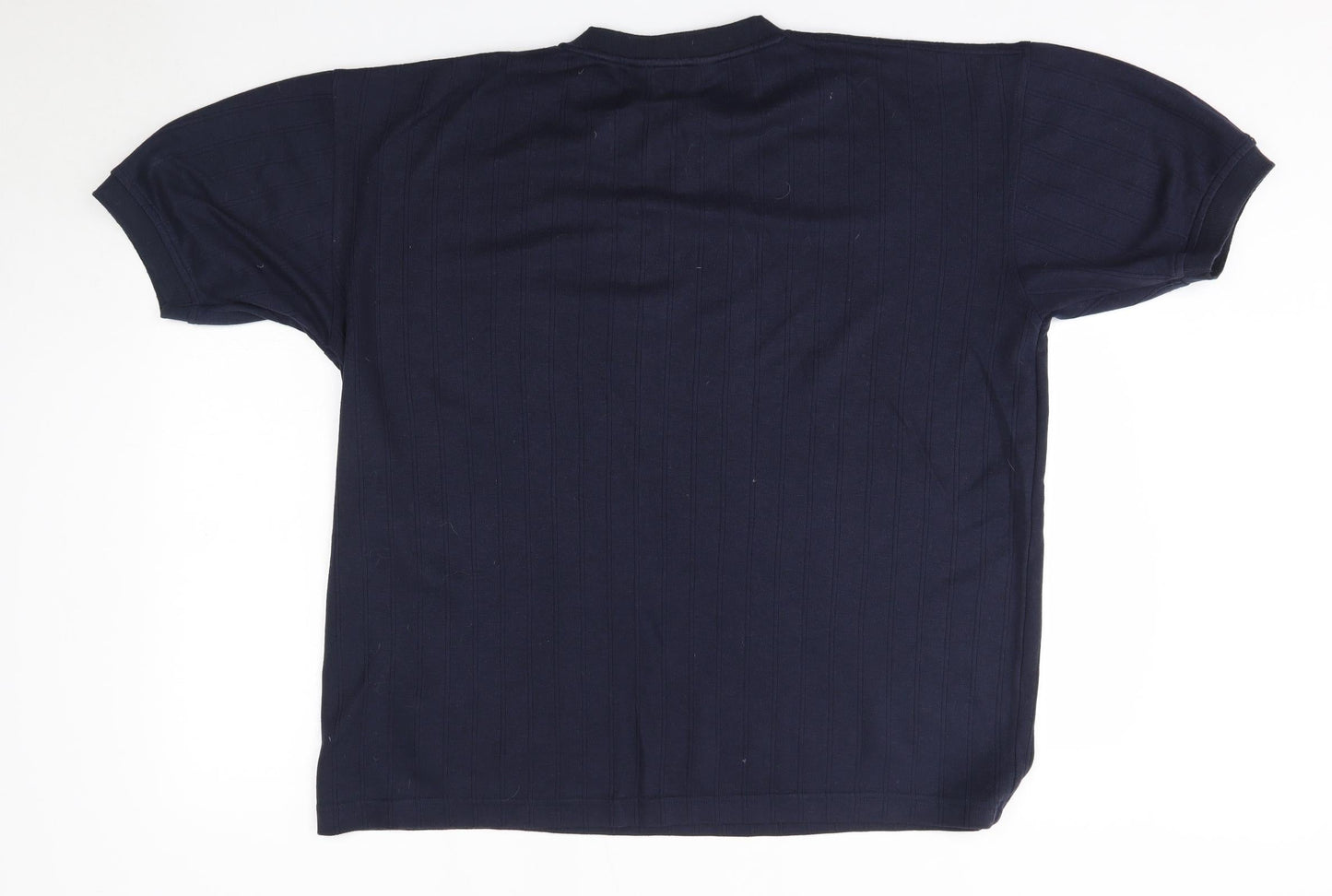 Berkertex Mens Blue  Cotton  T-Shirt Size M V-Neck