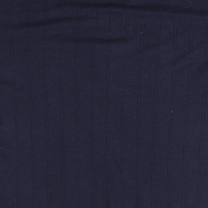 Berkertex Mens Blue  Cotton  T-Shirt Size M V-Neck
