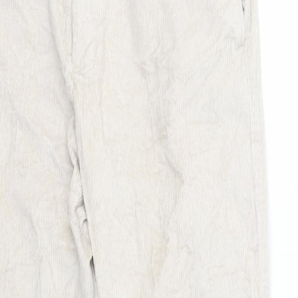 Mason Mens Ivory  Cotton Trousers  Size 34 in L28 in Regular