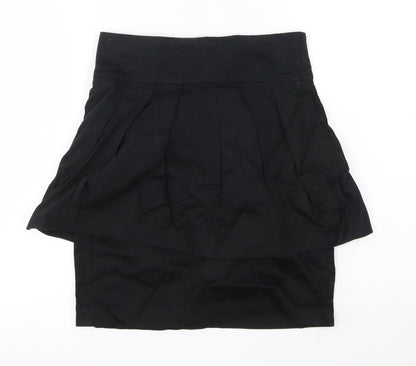 New Look Womens Black  Cotton Straight & Pencil Skirt Size 8