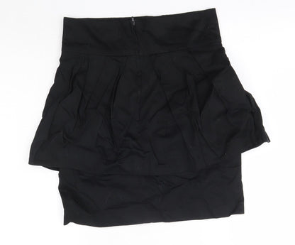 New Look Womens Black  Cotton Straight & Pencil Skirt Size 8