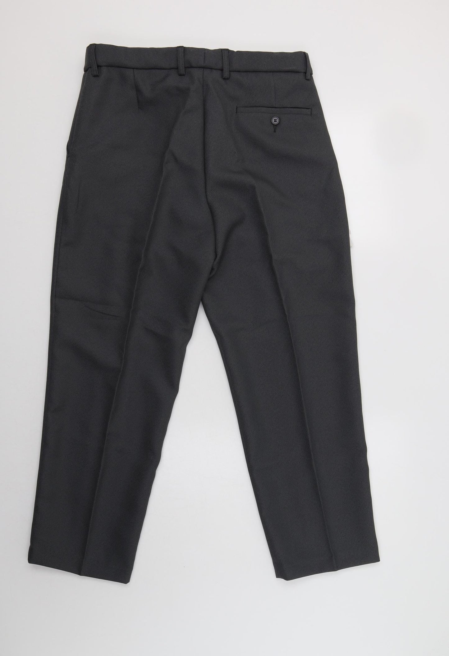 Mens UK Size 36 Carabou Regular Fit Dress Pants Grey Trousers