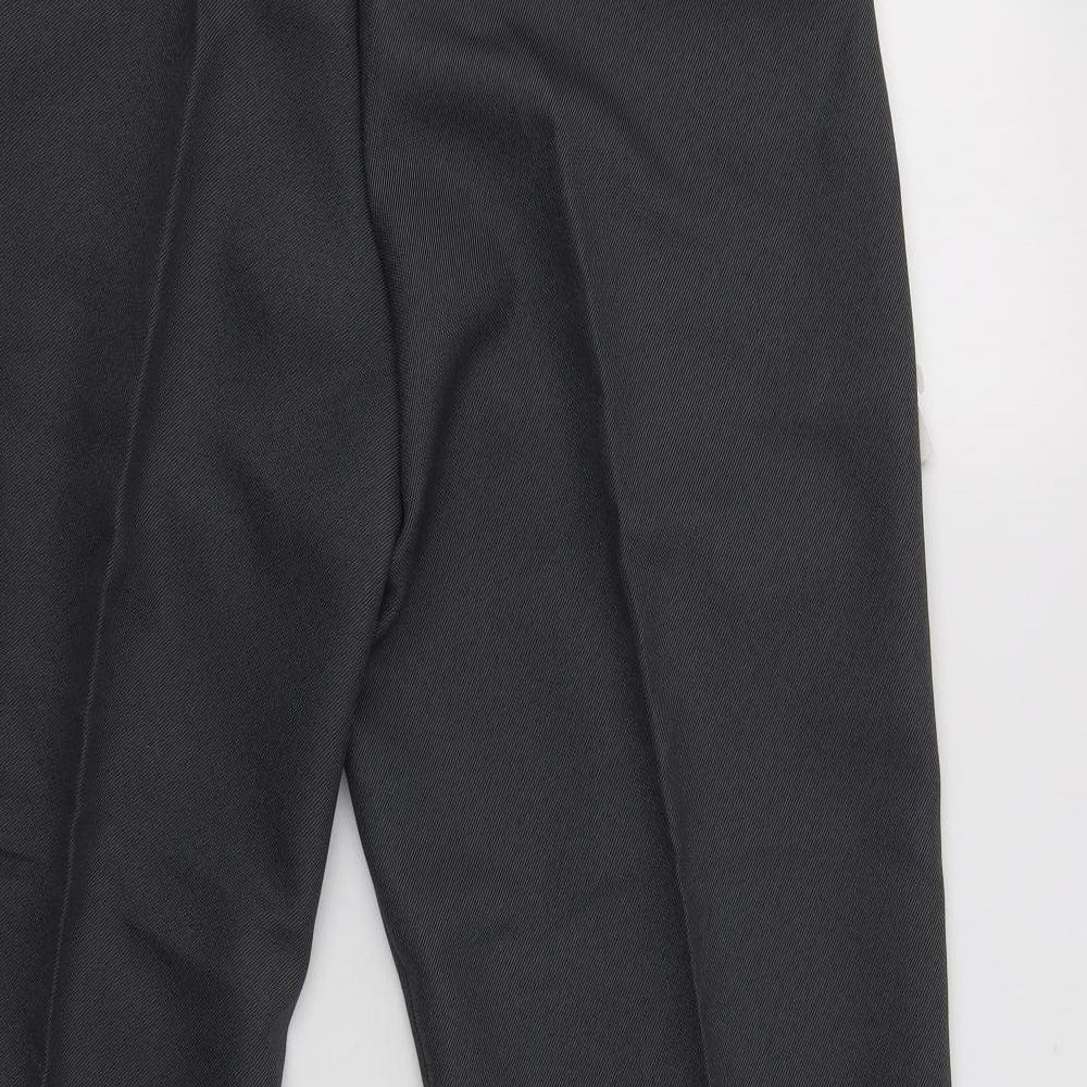 Mens UK Size 36 Carabou Regular Fit Dress Pants Grey Trousers