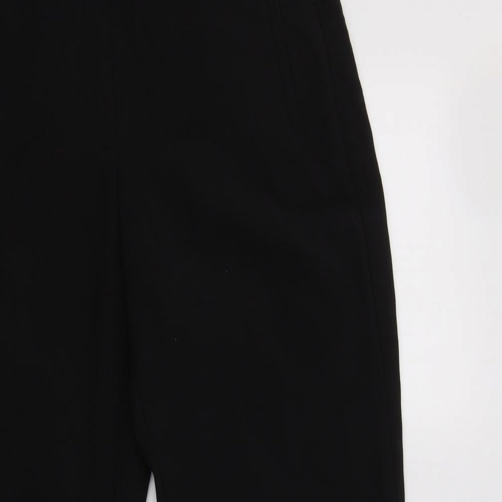 Womens UK Size 10 M&S Regular Fit Dress Pants Black Trousers
