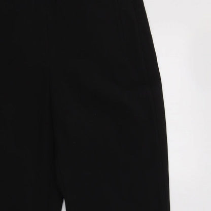 Womens UK Size 10 M&S Regular Fit Dress Pants Black Trousers