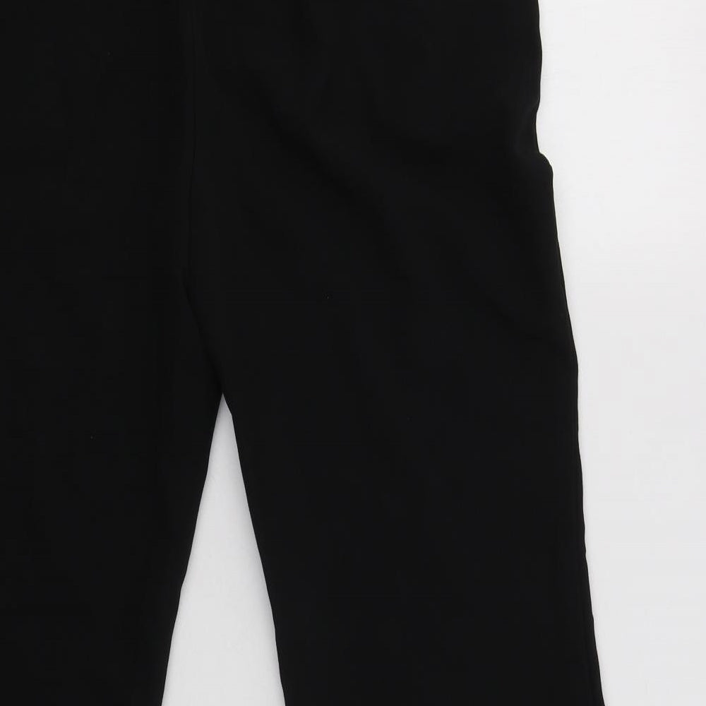 Womens UK Size 10 M&S Regular Fit Dress Pants Black Trousers