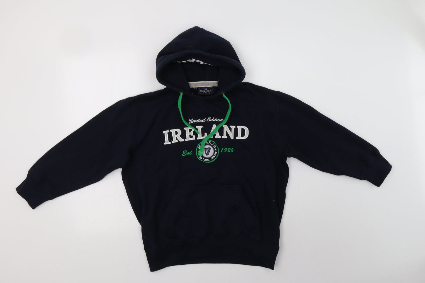 Dolmen Boys Blue  Cotton Pullover Hoodie Size 10-11 Years   - Ireland